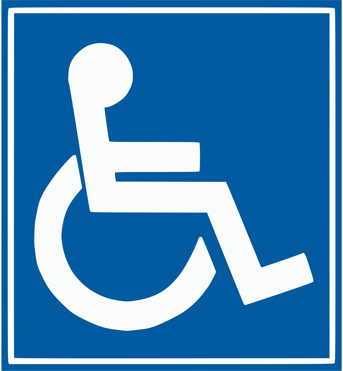 Symbole international d'accessibilité — personne en fauteuil roulant